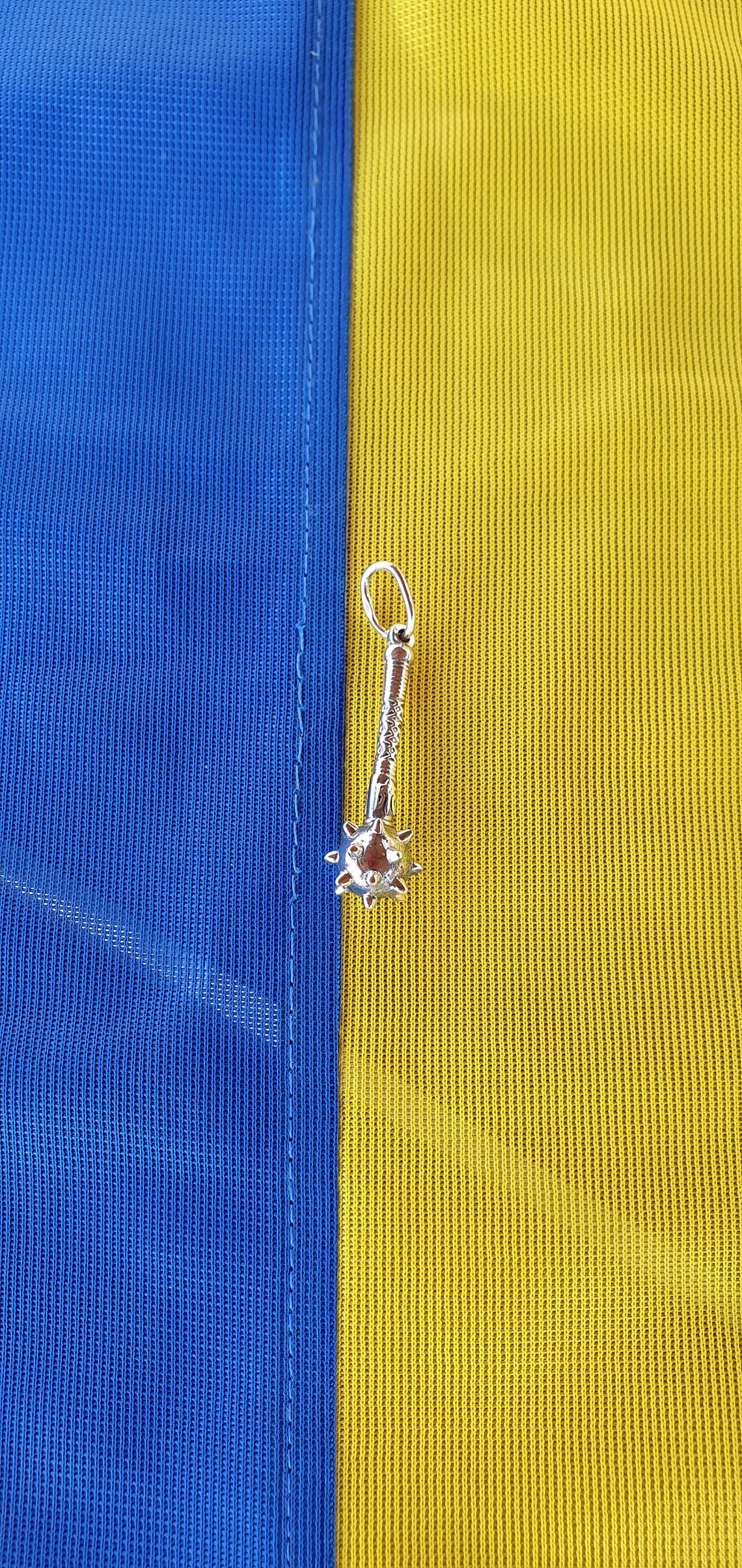 Pendant Mace With Trident Silver Mace Necklace Mace Etsy