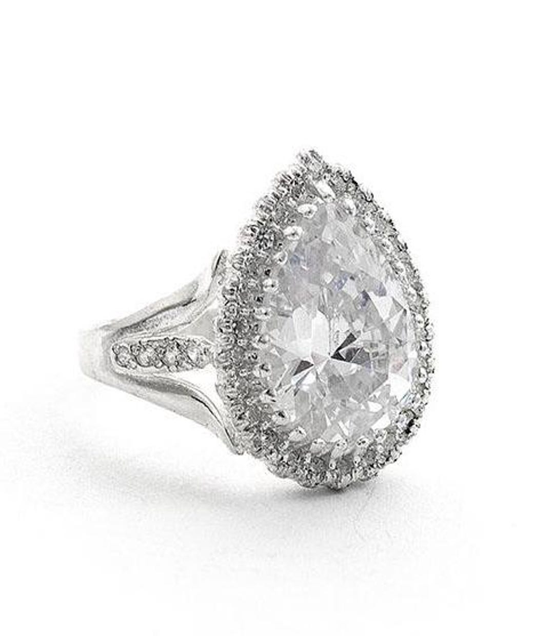 Anillo de plata Hurrem Anillo Hurrem Sultan de plata anillo gota de plata anillo con gota de piedra anillo con gota cz anillo Hurrem circonita cubica blanca Etsy Mexico
