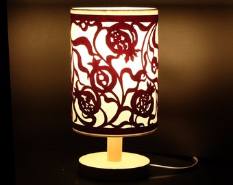 Elegant night light with pomegranate pattern
