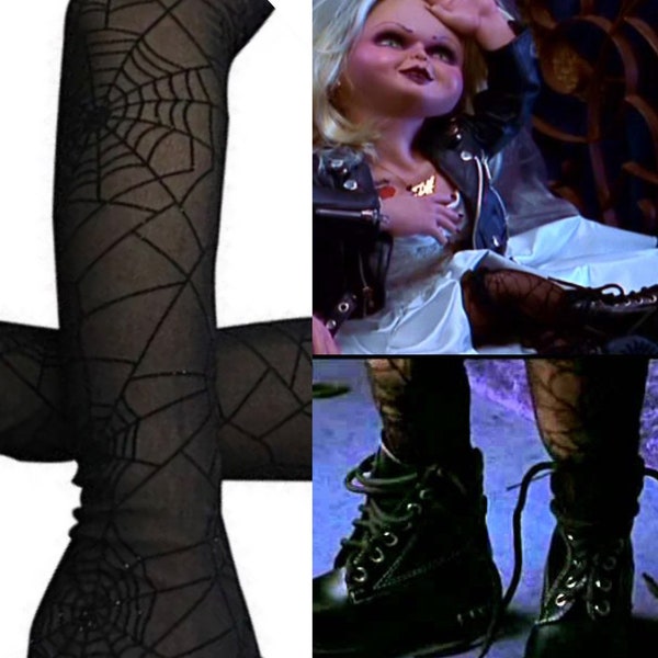 Bride of Chucky Tiffany fishnet stockings gloves webbed