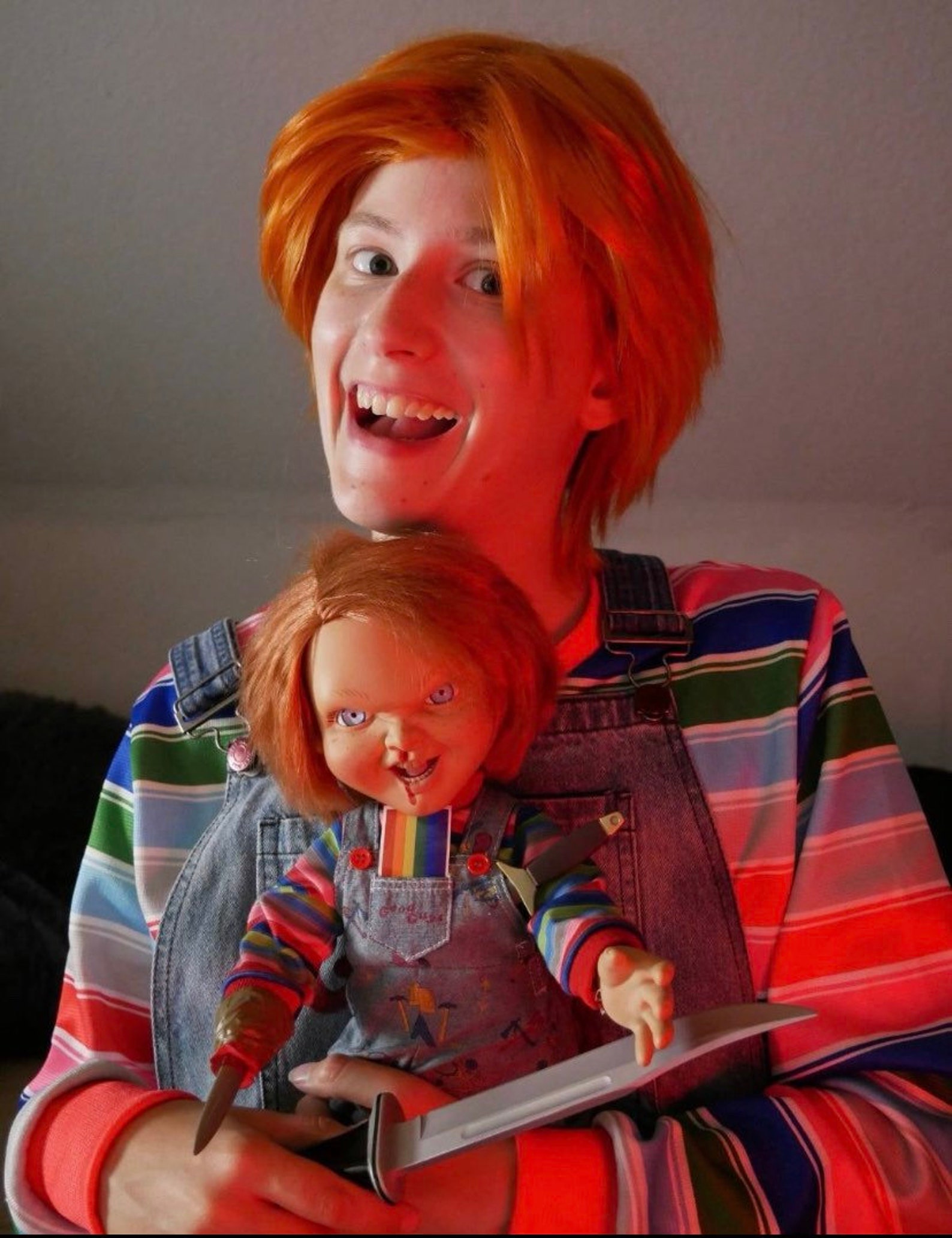 Good Guy Chucky Orange Wig Doll Prop Costume Replica Etsy