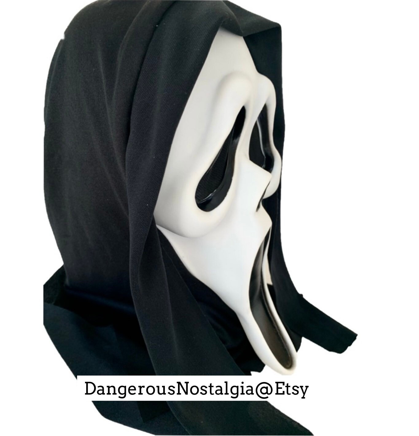 Scream Ghostface Prop Mask 11 Replica Costume Peanut Head Etsy
