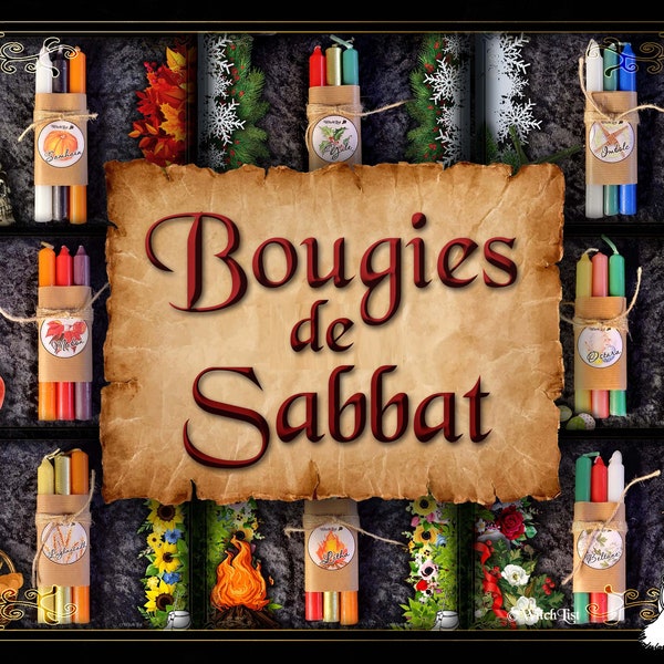 Bougies rituelles - Kits Sabbats