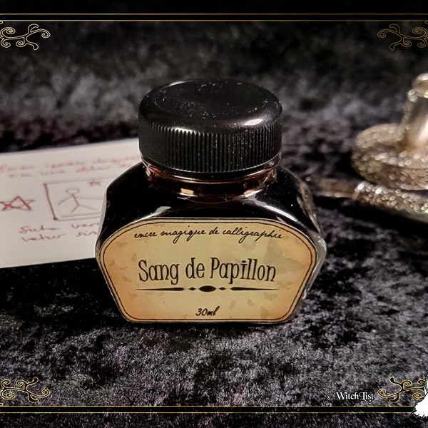 Encre de Sang de Papillon - encre magique de calligraphie rituelle