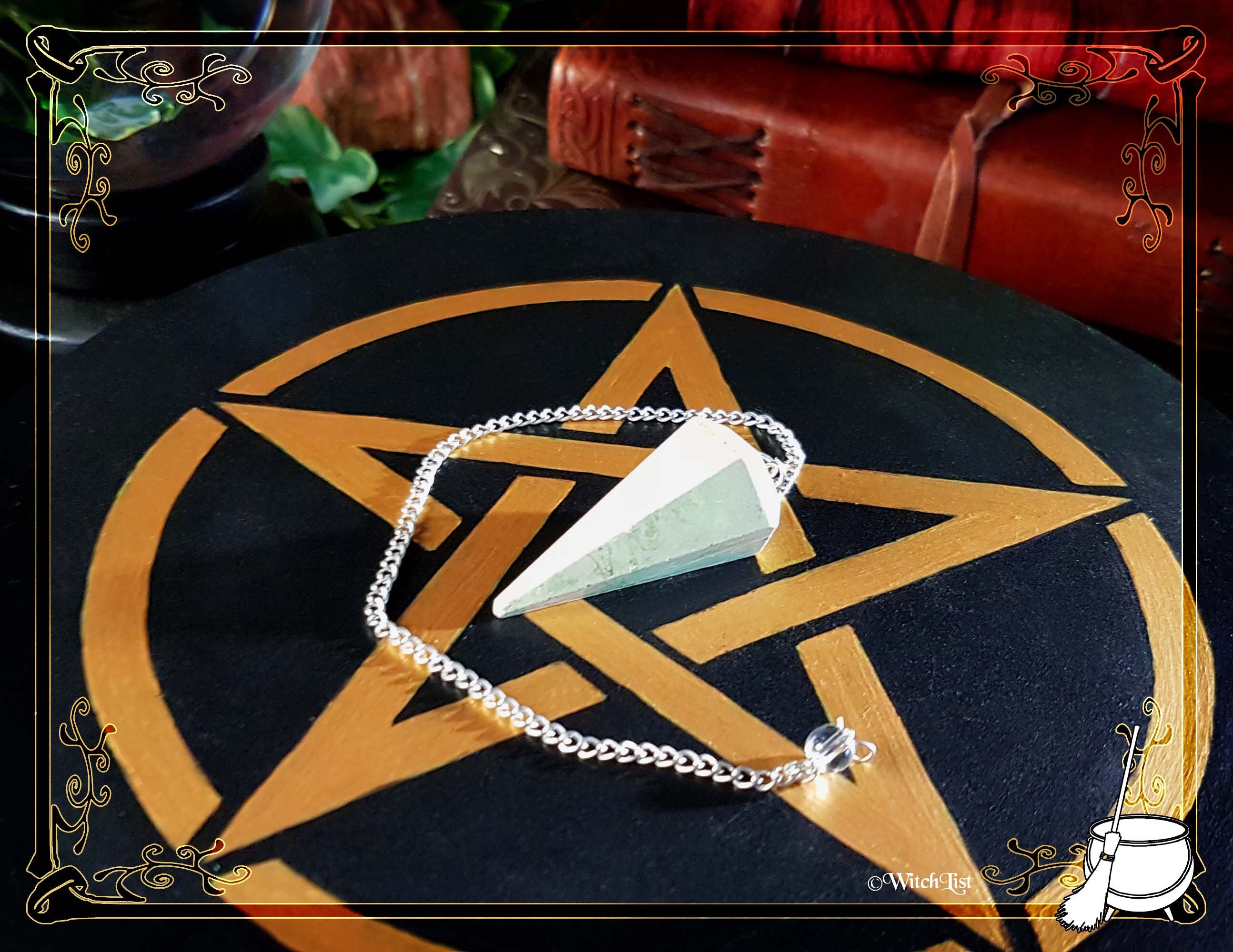 Pendule en Marbre Vert - Grand Modèle