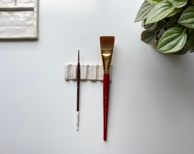 Paint Brush Rest, 5 Brush Rest, Painting Accessories, White Etsy