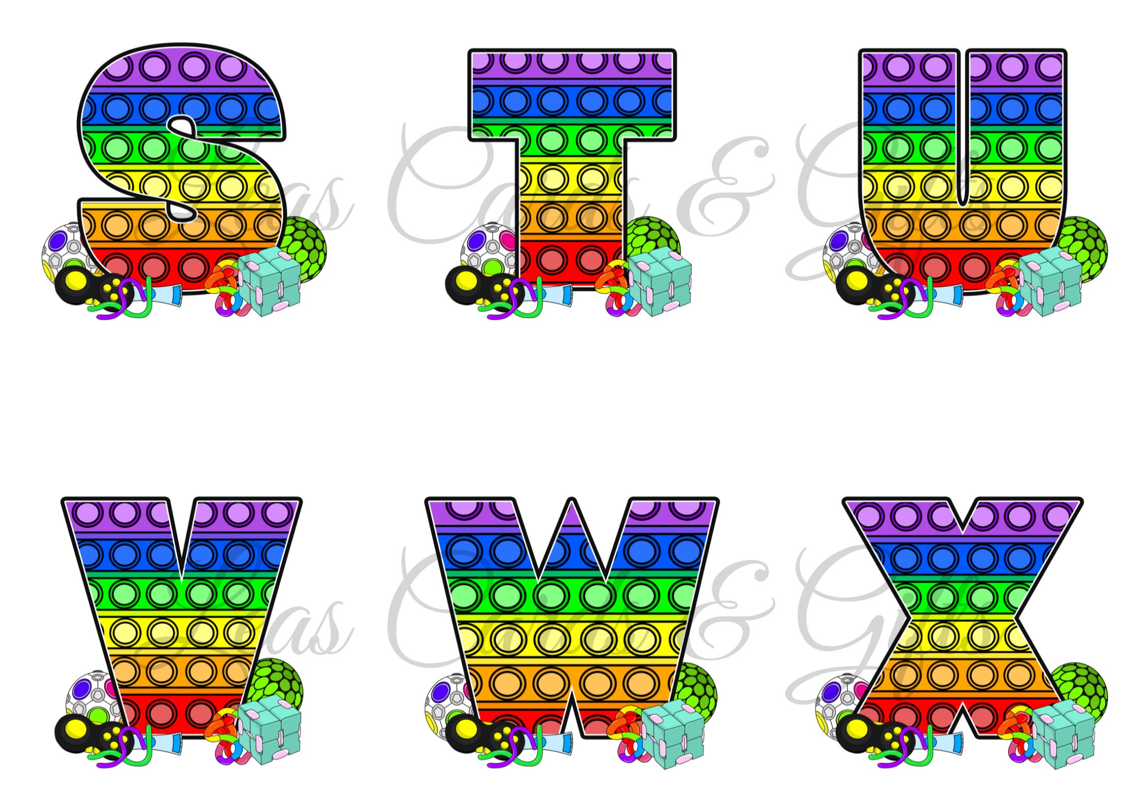 Fidget Alphabet Personalised Birthday Card Sensory Toy | Etsy