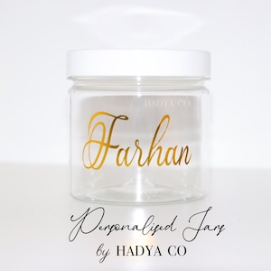 Personalised Sweet Jars - Fill with Sweets and Candy - Halal Sweets