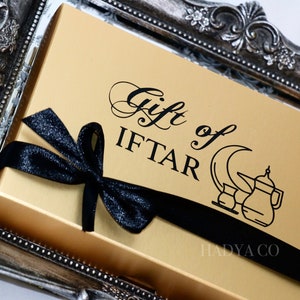 Gift of Iftar Giftbox filled with Zam Zam Water, Medjool Dates and Ferrero Rocher Gift Set | Islamic Gift, Ramadan Gift, Iftaar