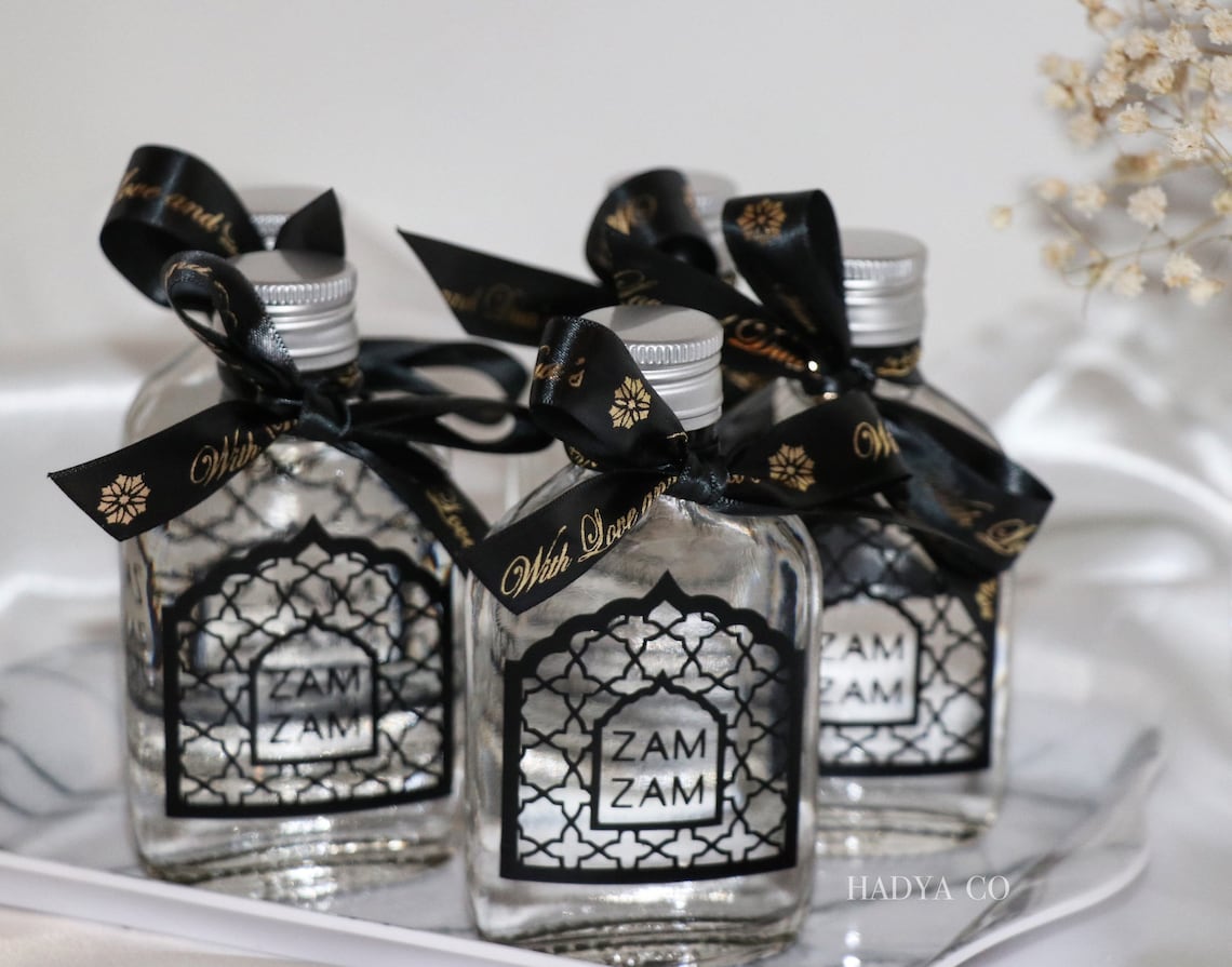 Zam Zam Bottle Favours Perfect for Weddings Nikkah Aqiqah Etsy