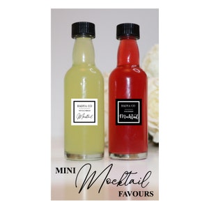 Mini Mocktails (Non Alcoholic Beverage) ~ Perfect Favours for Weddings, Birthday, Nikkah, Engagement party, Aqiqah, Bridesmaid, Hen Party