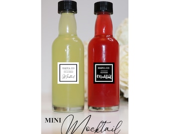 Mini cócteles sin alcohol: el regalo perfecto para bodas, cumpleaños, Nikkah, fiestas de compromiso, Aqiqah, damas de honor y despedidas de soltera.