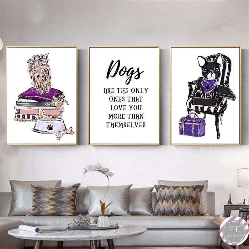 Dogs quote Dog wall artKids room decor Dog printable art | Etsy