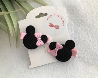 Conjunto de coletas rosas de Minnie Mouse