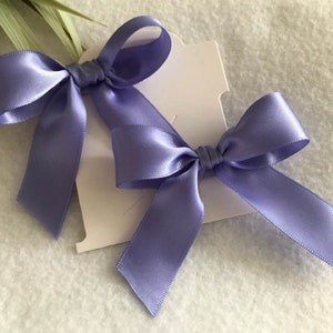 Iris Satin Pigtail Hair Bow Set, Baby Hair Bows, Toddler Bows,  Easter Bows, Spring Bows
