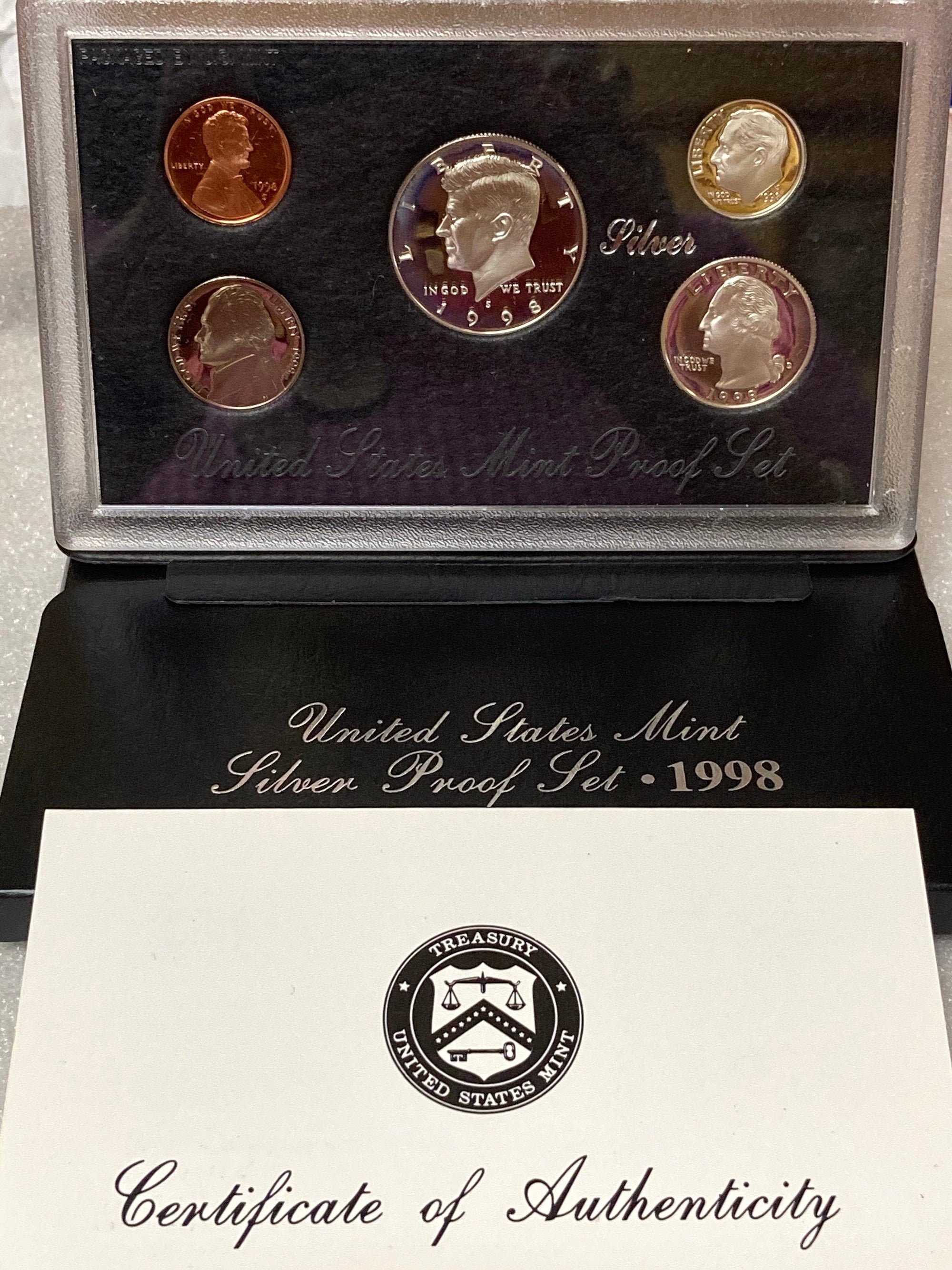 日本貨幣未使用 【MINT SET 】1998年• 2000年 6個　MS3 Japan 1998 6 Coins Mint Set Year of Tiger Silver Medal Tokyo