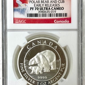 2015 Canada Polar Bear and Cub NGC PF70 Ultra Cameo