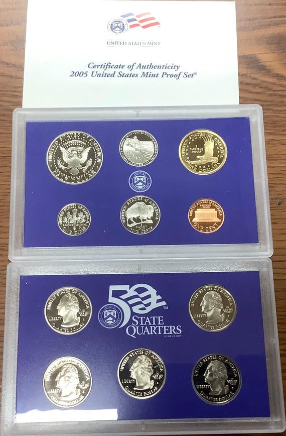 2005年 アメリカ造幣局 50州クォーター銀貨プルーフセット 楽天市場