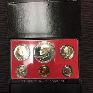 1973 United States Mint Proof Set in Original Box with Eisenhower Dollar