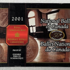 2001 Canada 8 Coin Silver Proof Set National Ballet Of Canada