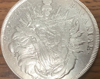 Germany/bavaria 1768 Madonna Thaler Silver Coin - Etsy