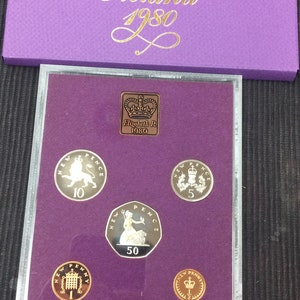 1980 Coins of Great Britain Royal Mint Issue Coin Set Proof Set