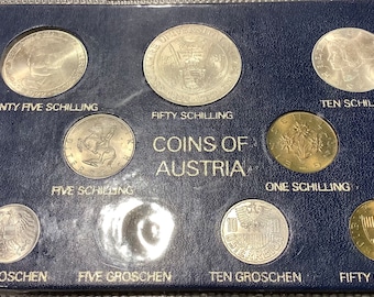 1982年製新品レア　英国王立造幣局コイン発行　7つ記念硬貨セット台紙付き 1982年英国王立造幣局発行コインセット プルーフセット - Etsy 日本