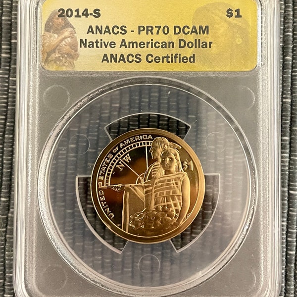 2014 D Proof Sacagawea Native American Dollar ANACS PR 70 DCAM