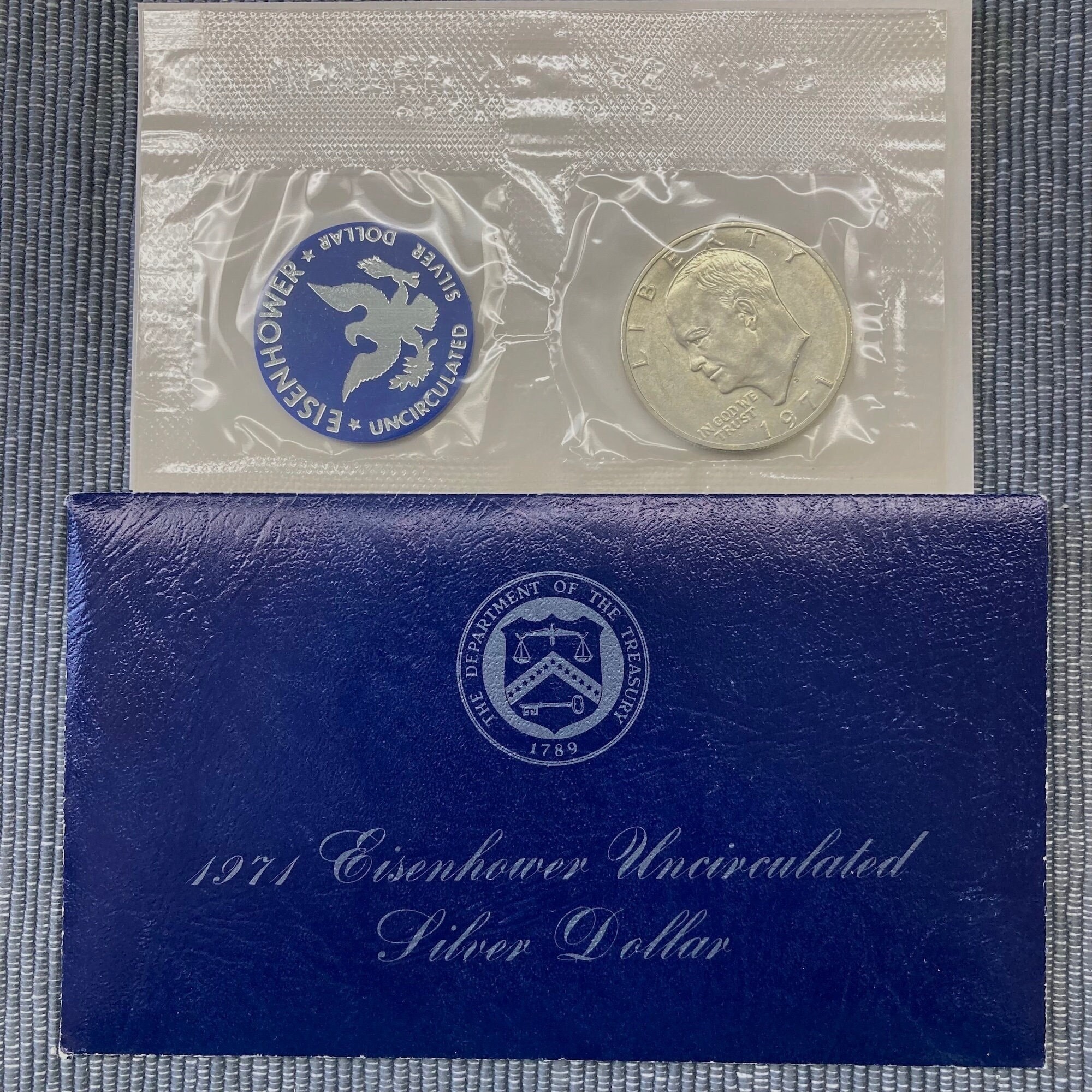 アイゼンハワープルーフ1ドル銀貨 1971年　4枚セット アメリカ合衆国 1971 1ドル銀貨 アイゼンハワー