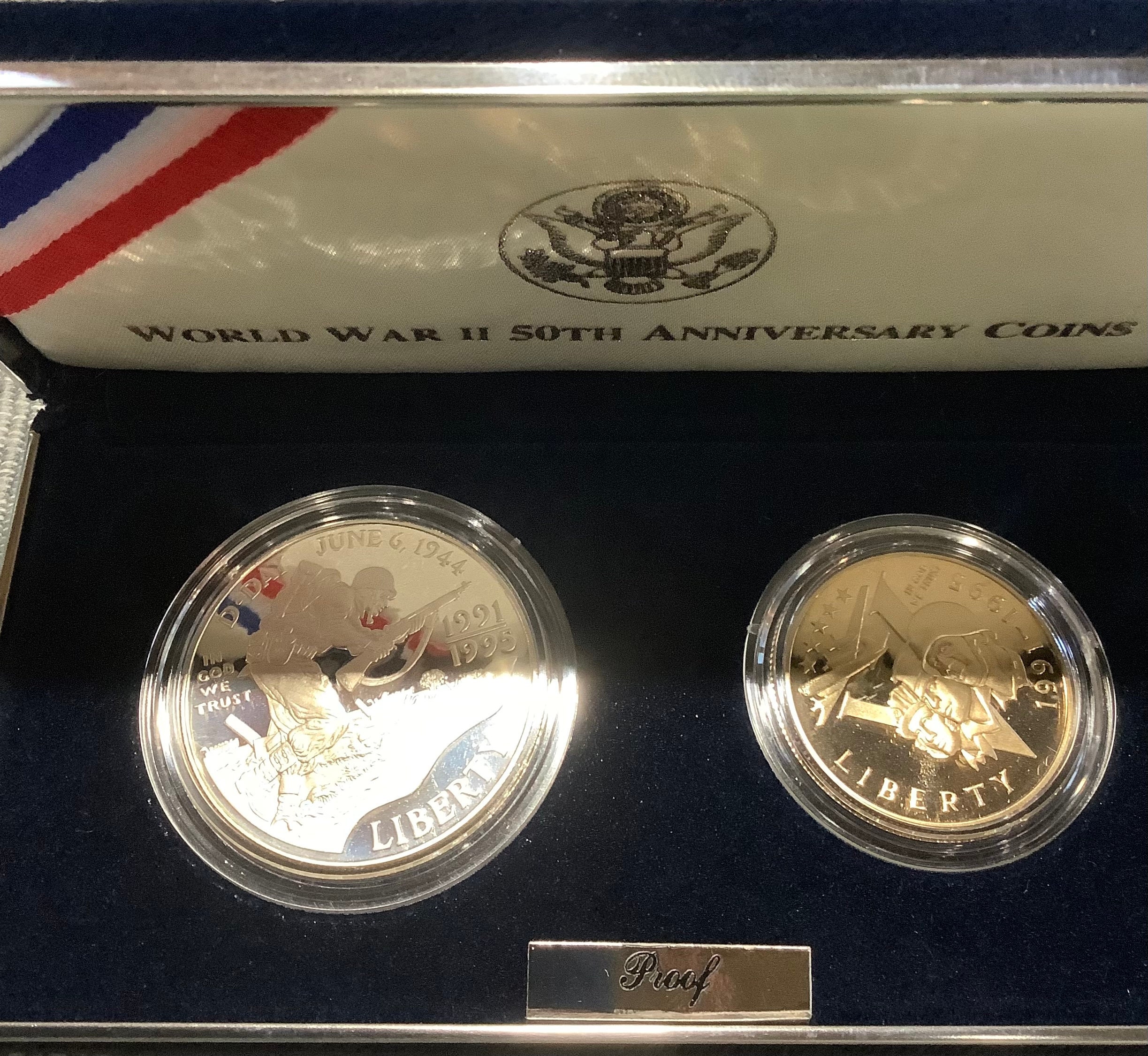 1993 World War II 50th Anniversary Half Dollar - Young Collectors - Buy And  Sell Coins, Coins For Sale