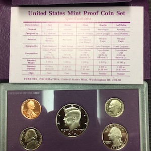 1991 USA Mint Proof Set in Original Box mit Echtheitszertifikat