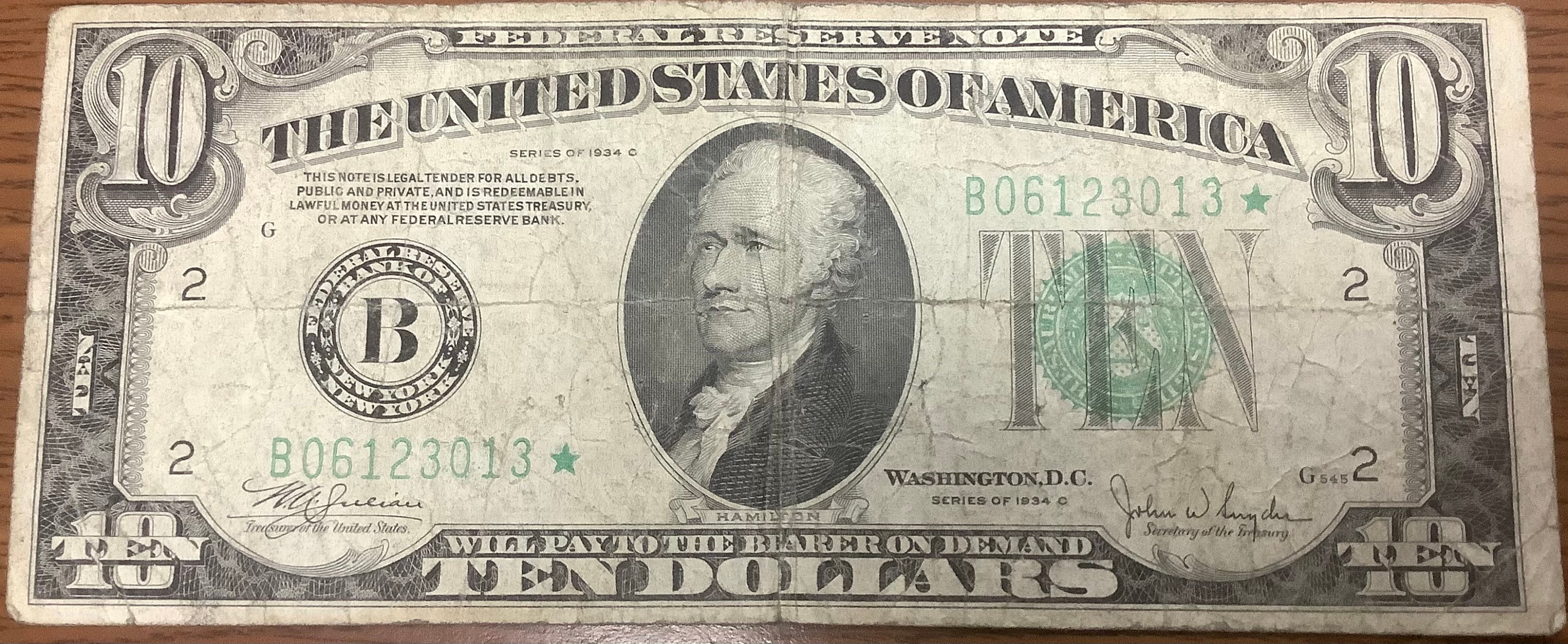 10 ten dollar note - Etsy 日本