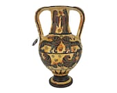 Ancient Greek Proto-Corinthian Ceramic Terracotta amphora vase Museum Replica 13cm