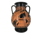 Red Figure Pottery Ancient Greek Museum Replica Terracotta Ceramic Art 29cm