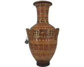 The Dipylon Amphora Geometric Ancient Greek Ceramic Jar Museum Replica Vase 20cm