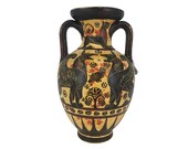 Ancient Greek Proto-Corinthian Ceramic Terracotta amphora vase Museum Replica 13cm