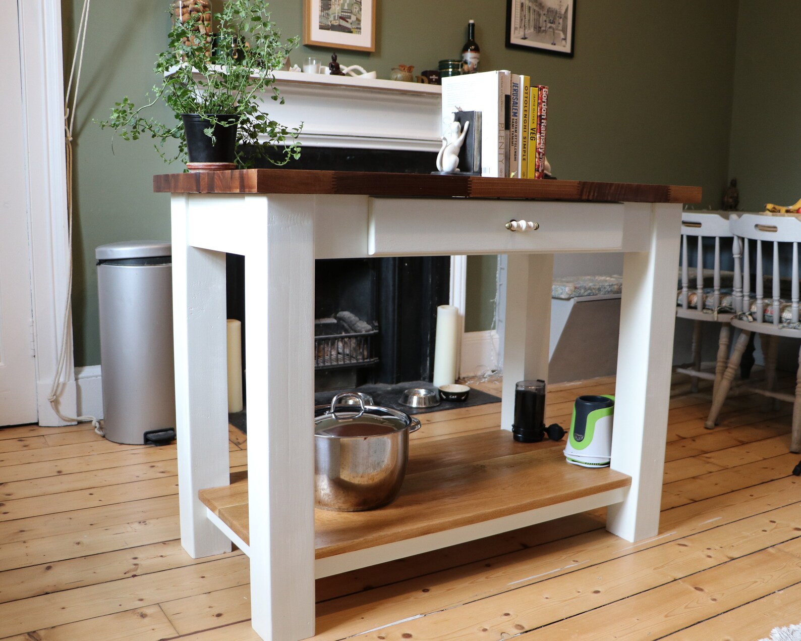 Kitchen Island Butcher Block Made to Order Solid Walnut Etsy UK