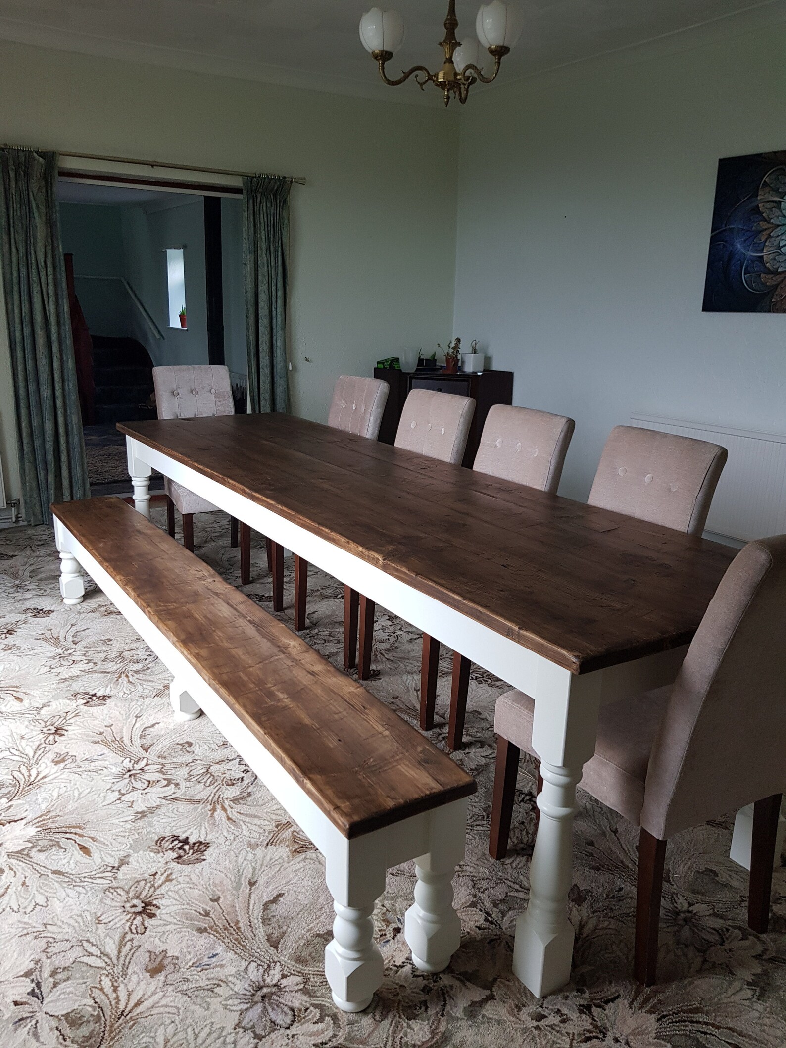 Reclaimed Wood Kitchen Table Rustic Farmhouse Dining Table Etsy UK