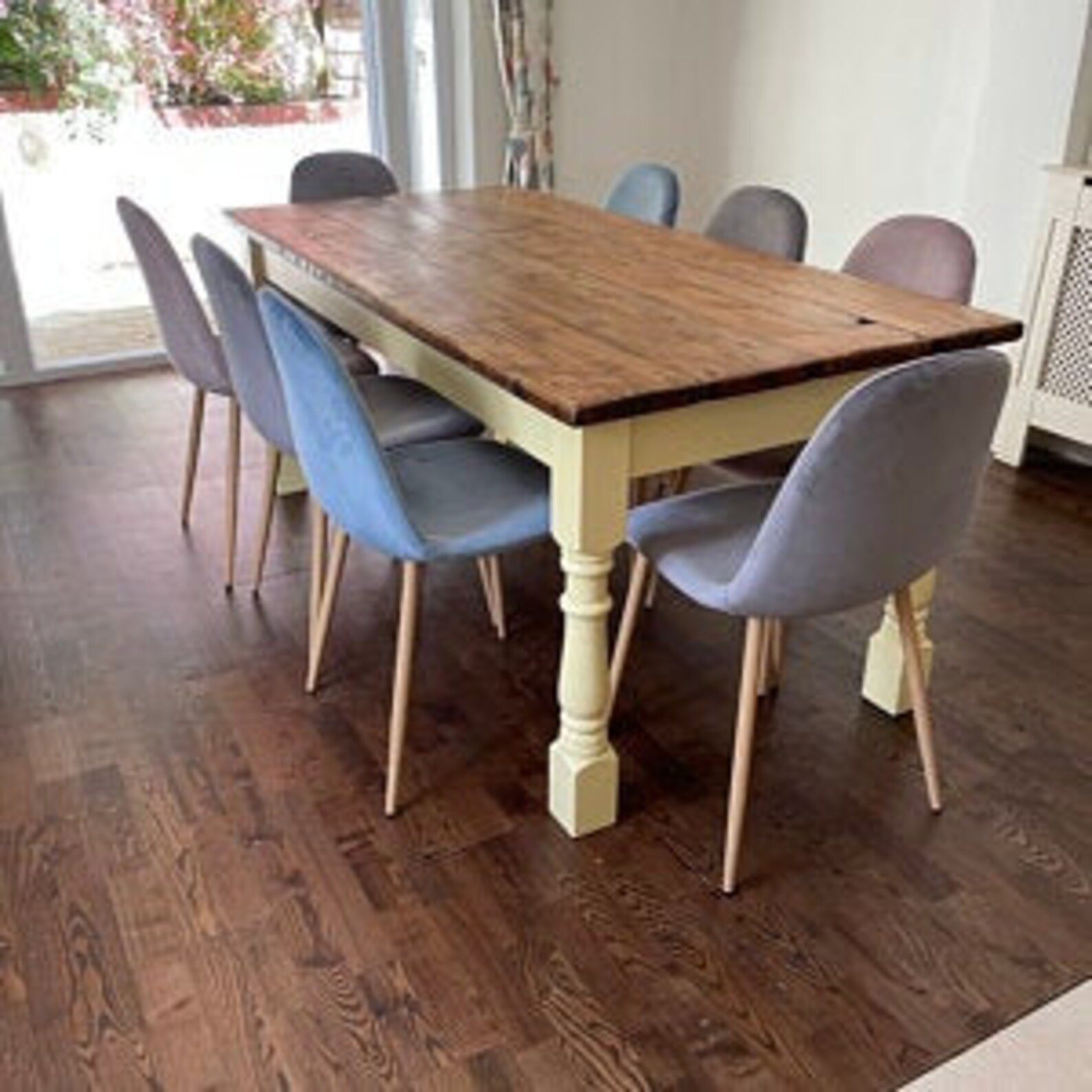 Reclaimed Wood Kitchen Table Rustic Farmhouse Dining Table | Etsy