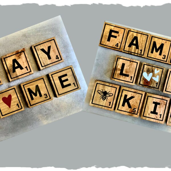 Handcrafted Scrabble Pieces: Personalize Your Home