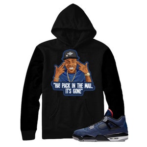 Jordan 4 Winter Loyal Blue Eminem Sneaker Matching Hoodie Etsy