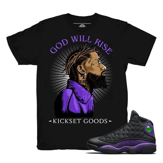 purple 13s shirt