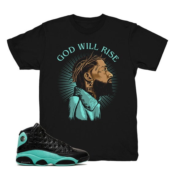 island green jordan 13 outfit