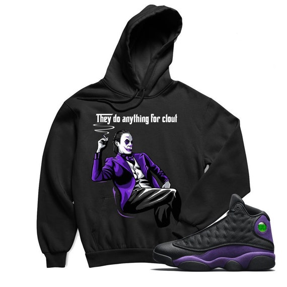 black and purple jordan hoodie