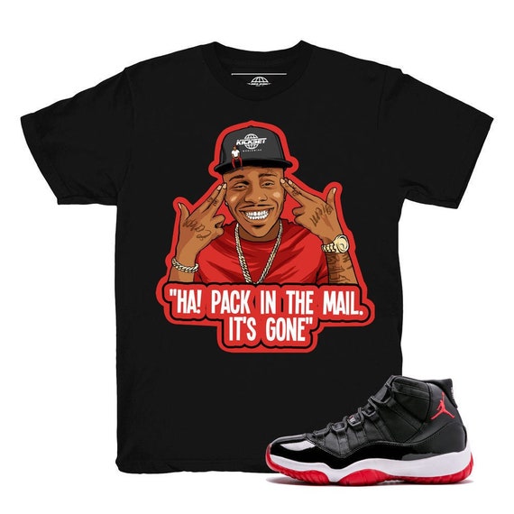 jordan 11 shirt bred