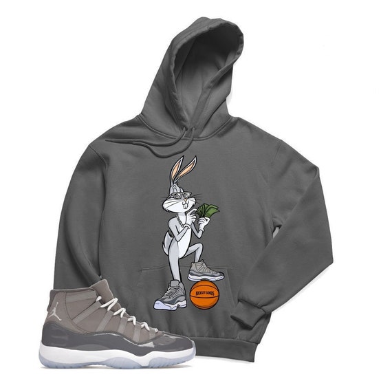 Jordan 11 Cool Grey Bugs Sneaker Hoodie 