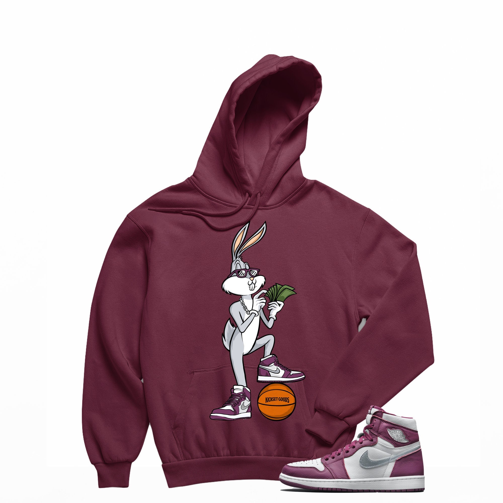 Jordan 1 Bordeaux Bugs Sneaker Hoodie Bordeaux 1s Hoodies - Etsy India
