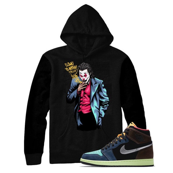Jordan 1 Bio Hack Clout Payaso Sneaker sudadera con capucha / | Etsy España