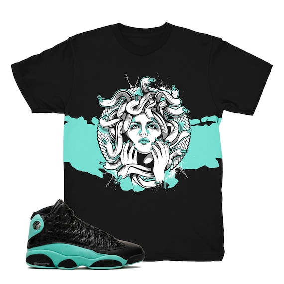 island green jordan 13 outfit