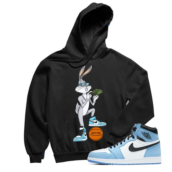 black and blue jordan sweatshirt